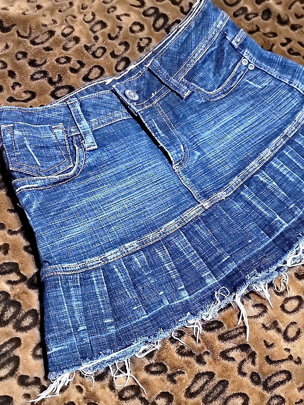 Bongo Denim Mini Skirt Blue Size 3